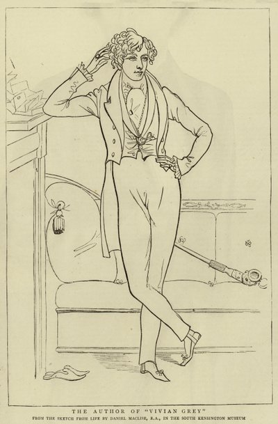 El Autor de Vivian Grey de Daniel Maclise
